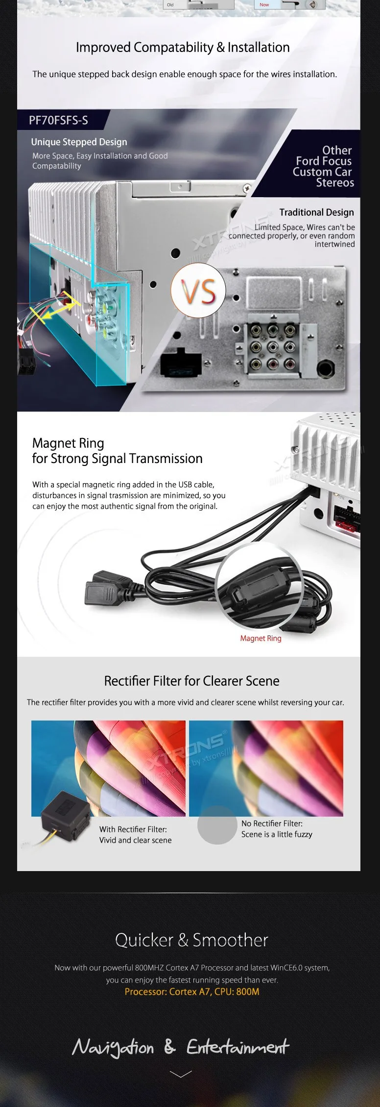 Top 7" Silver Special Car DVD for Ford Fusion 2006-2011 & Kuga 2008-2011 & Mondeo 2004-2007 & S-Max 2007-2009 & Focus 2005-2007 3