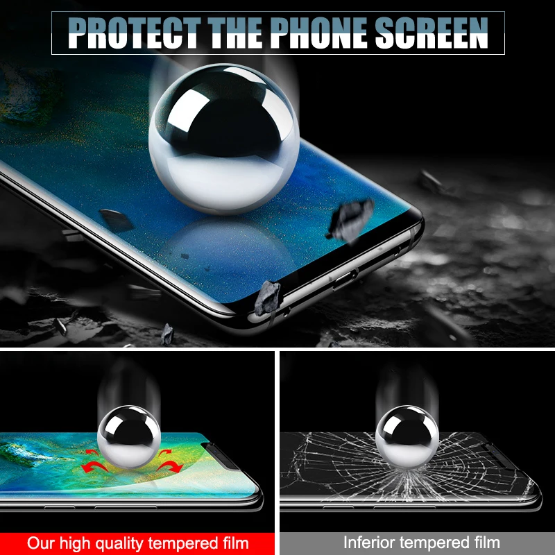 Изогнутое закаленное стекло 9D для Huawei Mate 20 Pro Lite X 20X 10 P Smart 2019 Plus полное покрытие