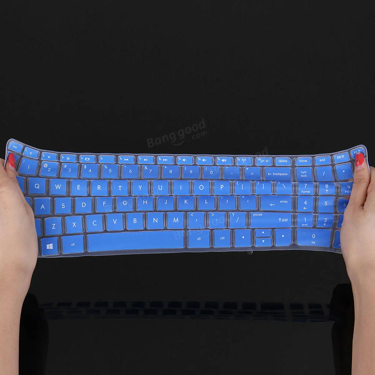 Transparent/Black/Blue/Purple/Rose Red Notebook Keyboard Protector Keyboard Cover for HP Pavilion 15