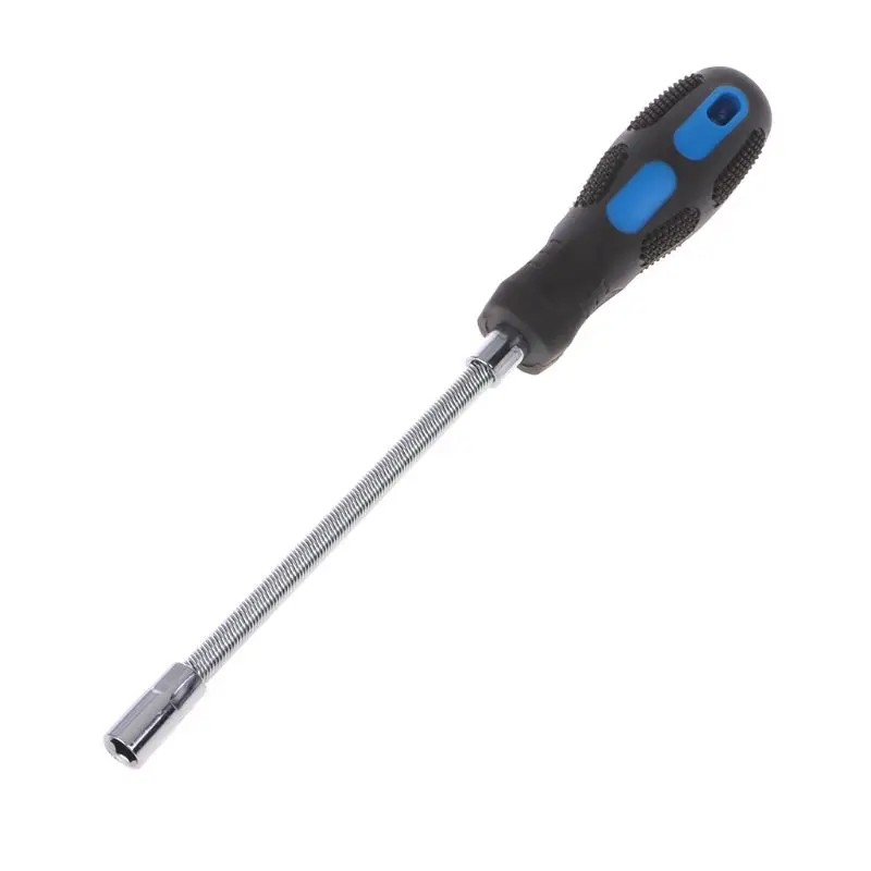 

7mm Non-slip Socket Screwdriver With Flexible Metal Hose Hoop Screwdrivers