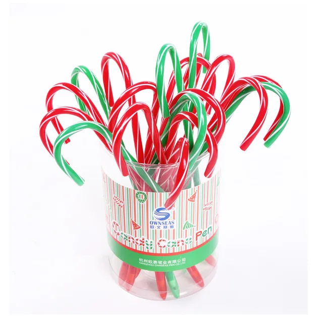 200 pcs/lot Plastic christmas candy gift big pen school supplies canetas