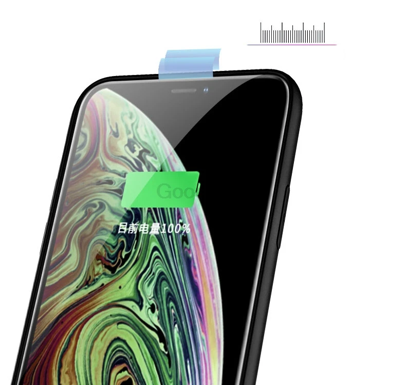 Жидкий силиконовый чехол для аккумулятора для iPhone XS Max чехол для зарядного устройства для iPhone XR противоударный мягкий внешний тонкий внешний аккумулятор чехол для зарядки