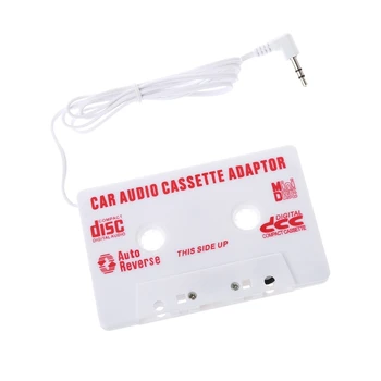 

New 1 Pc Universal Auto Car Cassette Tape Audio Adapter Stereo Converter For Iphone Ipod MP3 AUX CD 3.5 MM Car-styling