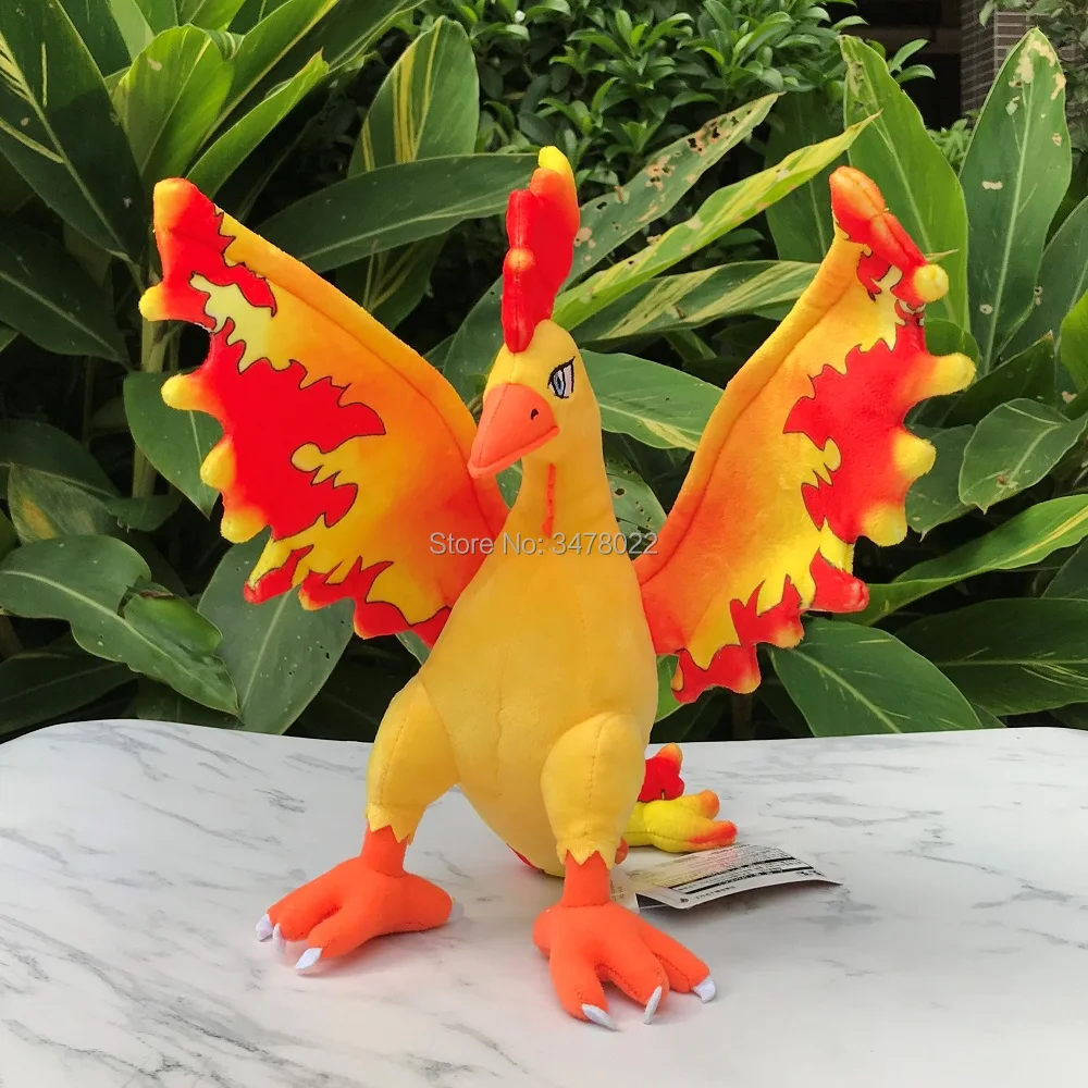 

23cm Moltres Plush Anime Game Stuffed Toy Fire Bird Cartoon Doll Toys
