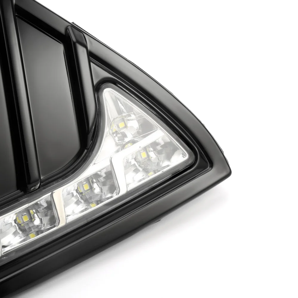 2x для Ford Focus 3 MK3 2012 2013 DRL Габаритные огни 12В светодиодный дневной свет Противотуманные лампы из водонепроницаемого материала с затемнением стиль реле