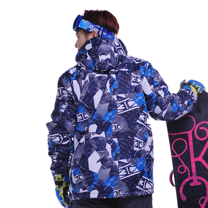 Мужские куртки для катания на лыжах, зимние теплые водонепроницаемые ветроустойчивый сноуборд, куртки для альпинизма, Мужская лыжная спортивная одежда