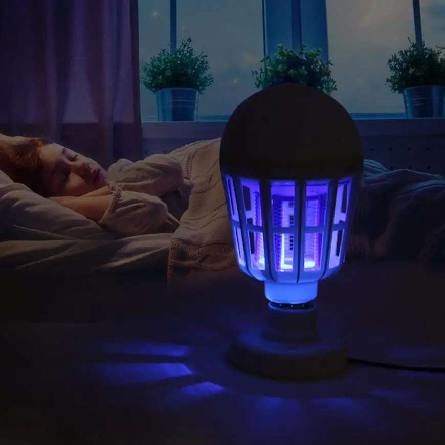 Светодиодный противомоскитная Лампа 15 Вт 1000 лм 6500 к электронный насекомый муха комаров убийца насекомых светодиодный светильник ловушка лампа# XTN