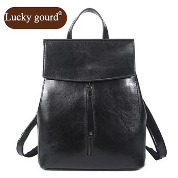 

OURCIAO 2019 New Fashion Casual Female Bag Travel Bag High-quality Waterproof Leather Backpack Women Backpack D746