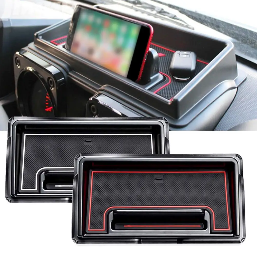 

Car Instrument Board Storage Box Central Console Organizer Phone Holder For Suzuki Jimny Sierra JB64 JB74