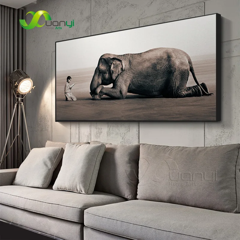 

Buddha Modern Canvas Painting Nordic Posters And Prints Zen Home Decor Animal Elephant Religion Art Wall Picture For Living Room