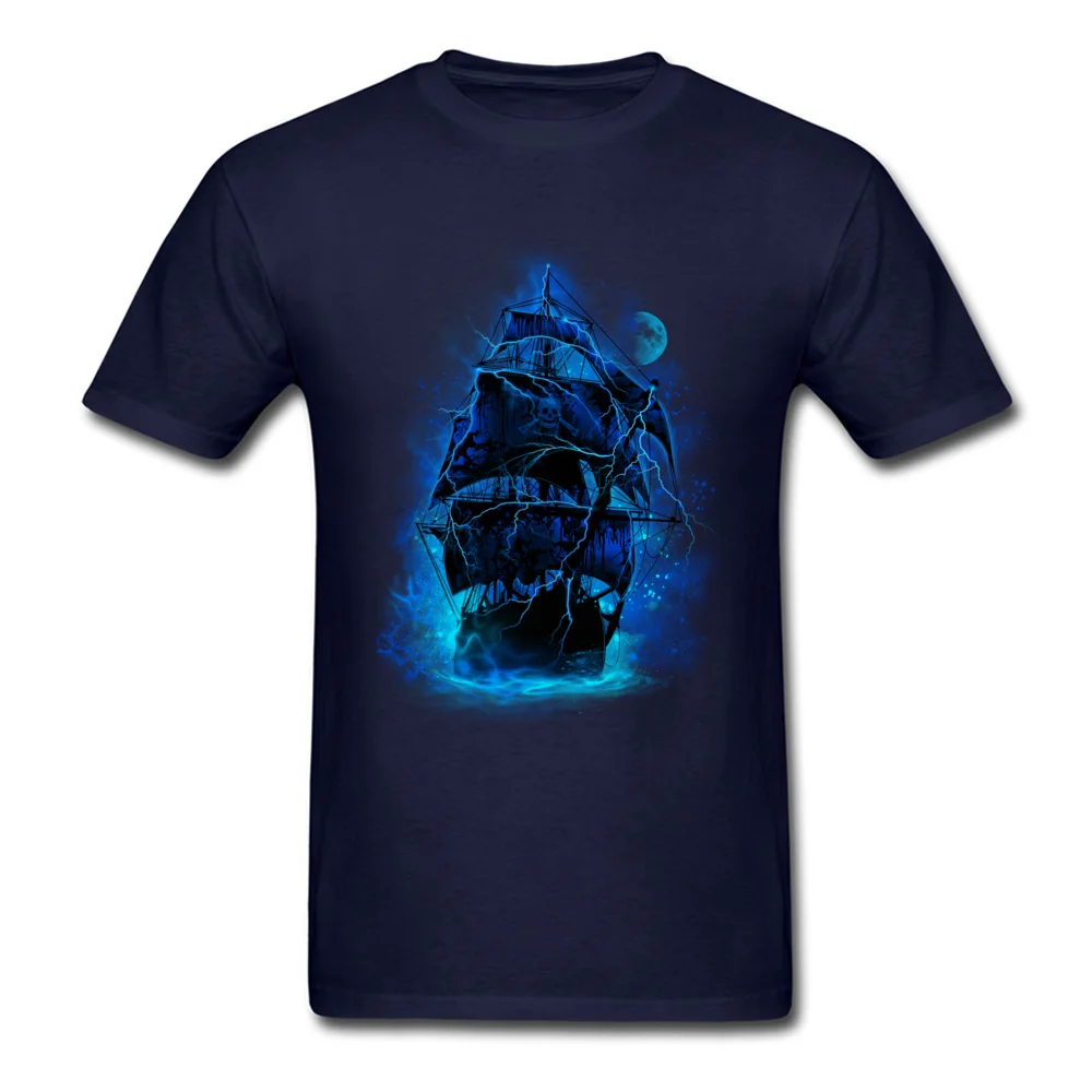 Pirate Storm Tops T Shirt 2018 Discount Crew Neck Slim Fit Short Sleeve 100% Cotton Mens T Shirt Design Tee Shirt Pirate Storm navy