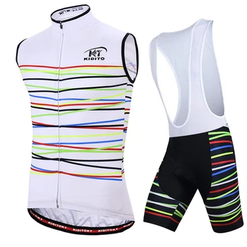 

2020 Pro Breathable Cycling Jersey Summer Sleeveless Cycling Vest MTB Bicycle Clothing Ropa Maillot Ciclismo Bike Wear