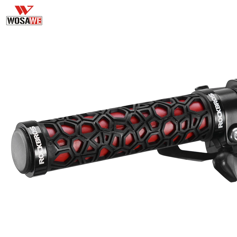 

1 Pair Cycling Handlebar Grips Rubber Anti-Skid Shock-absorbing MTB bike Bicycle Handlebar Cover Handle Bar End lock-on Grips