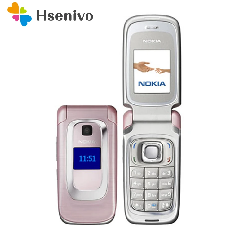 6085 Восстановленный Оригинальный Nokia 6085 Флип Мобильный телефон г 2 г GSM разблокированный флип-сотовый телефон + multi язык Восстановленное