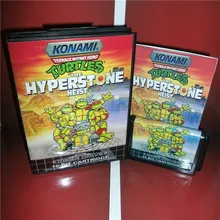 Черепахи Hyperstone Heist EU крышка с коробкой и руководством для sega Megadrive Genesis Видео игровой консоли 16 бит MD карты