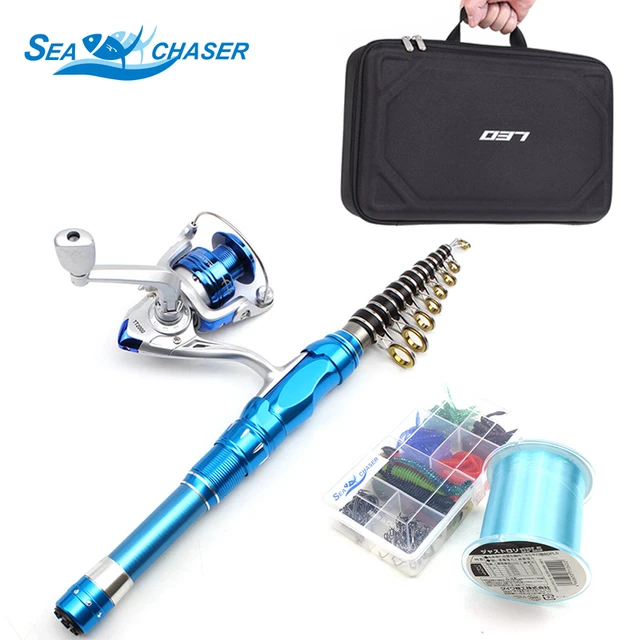 Special Price Fishing Tackle Set 1.5M 1.8M 2.1M blue Telescopic Fishing Rod and Spinning Reel Fishing line Hook bait Superhard fishing pole Special Price Fishing Tackle Set 1.5M 1.8M 2.1M blue Telescopic Fishing Rod and Spinning Reel Fishing line Hook bait Superhard fishing pole