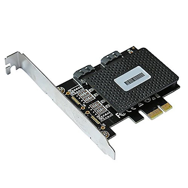 6 Гбит/с Pci Express Pcie Pci-E до 2 портов Sata 3,0 порты Контроллер Расширения Riser Post Card Adapter