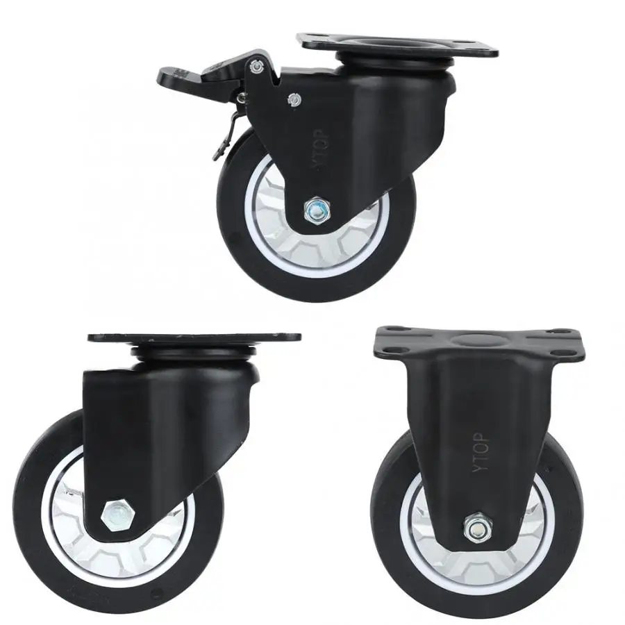 

Manganese Trolley Wheel Steel Bracket 4 inches Bearing Caster Wheels Swivel Caster For Tool Cart/Trolley