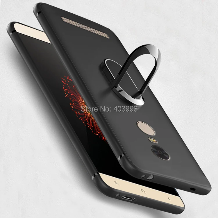 

For Xiaomi Redmi Note 3 Pro Special Edition Cover Finger Ring Magnet Matte Protector For Mi Redmi Note3 SE 152mm Case