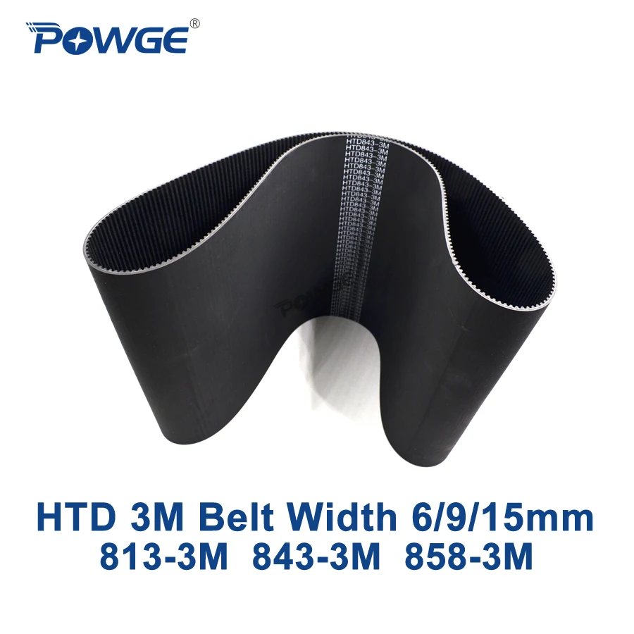 Зубцы ГРМ POWGE Arc HTD 3M C = 813 843 858 ширина 6/9/15 мм зубья 271 281 HTD3M синхронный 286-3M 813-3M 843-3M 858-3M
