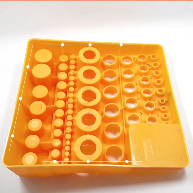 Spring collet 1pcs plastic case Storage box for spring collet inserts collect for CNC tool parts collecting Collecting tool Box