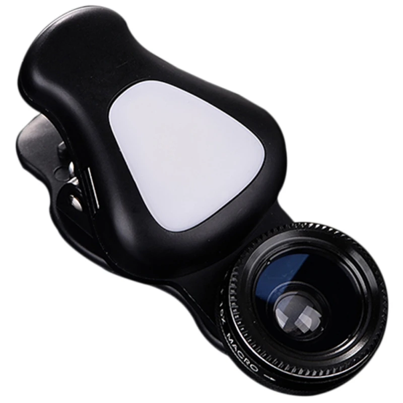 

Fish Eye 3in1 clip lens, 0.62x Wide Angle, 15X Macro Lens Cell Phone Camera Lenses for Smartphone