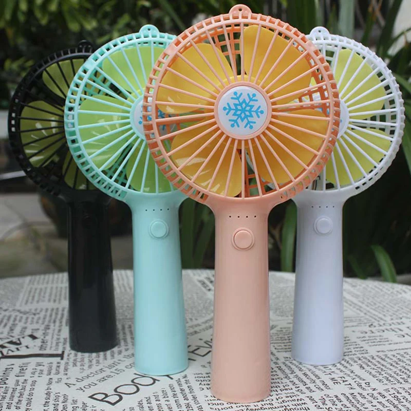 

Portable Mini USB Fan 1200mAh Rechargeable Cooler Handheld Fan 4 Speed Adjustable Handy USB Cooling Fan for Office Home