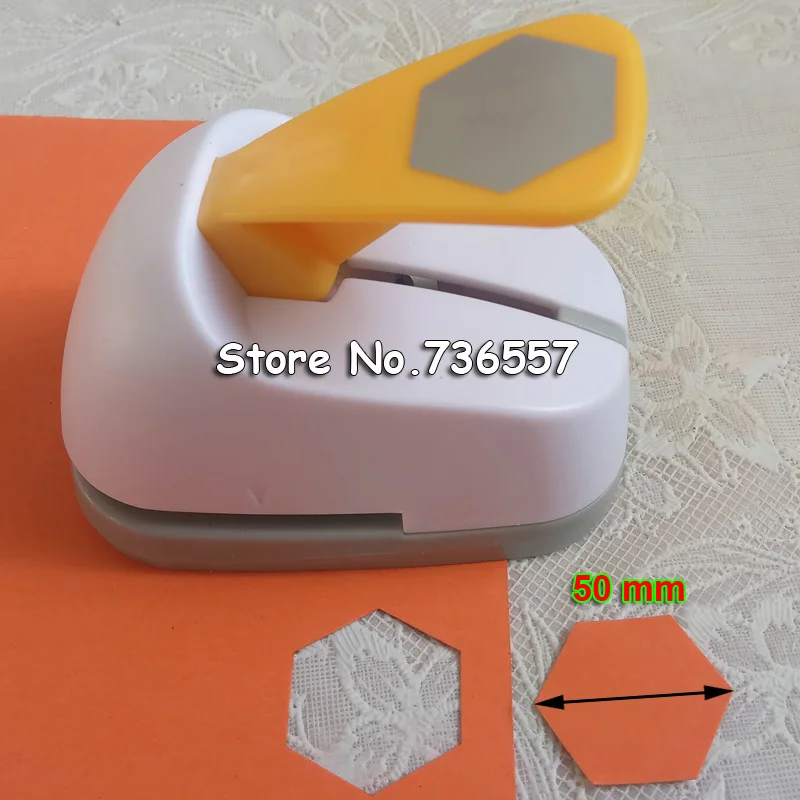Free Shipping big hexagon shaped save power paper/eva craft punch