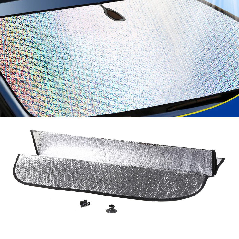 

Car Styling 150*90CM Sunshade Front Rear Window Shade Window Sun Covers Visor Shield Screen Windscreen Block Folding UV Protect