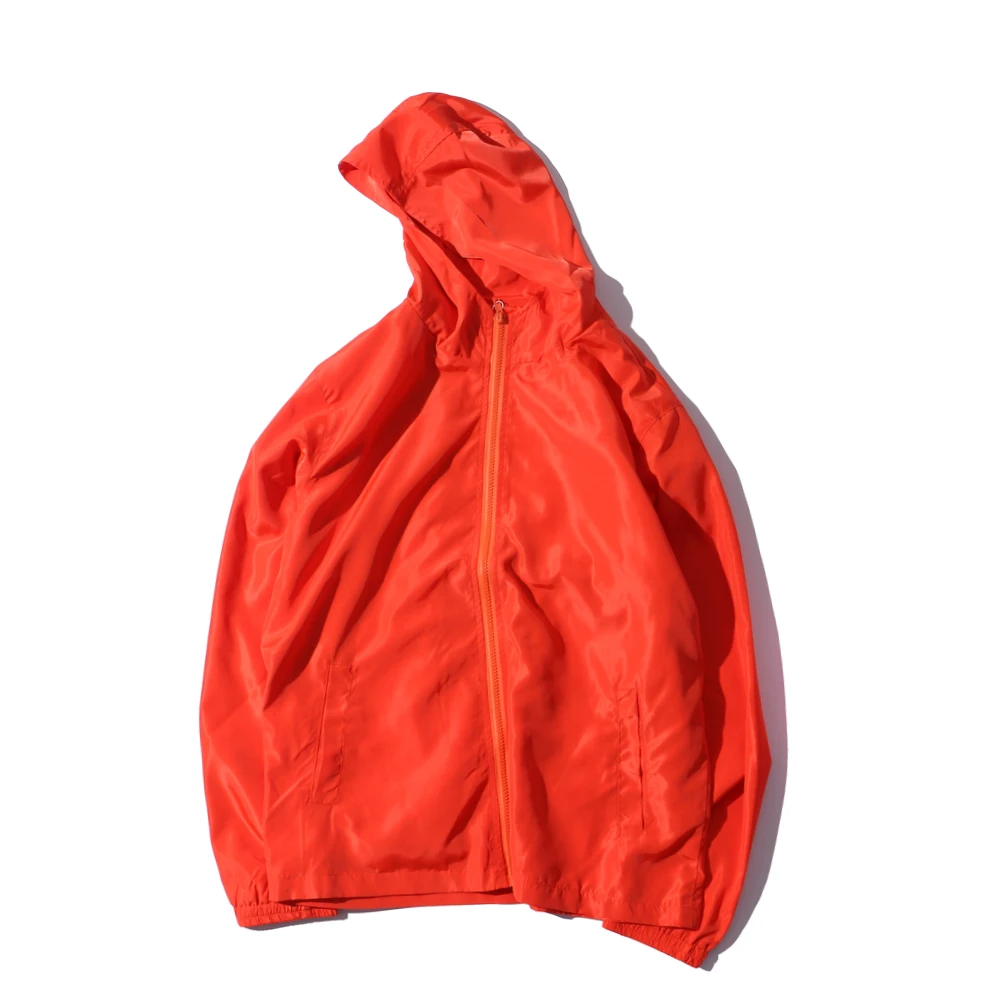 Цвет блок лоскутное ветровка куртка с капюшоном Для мужчин хип-хоп полный Зиппе пуловер спортивный костюм куртка уличной моды