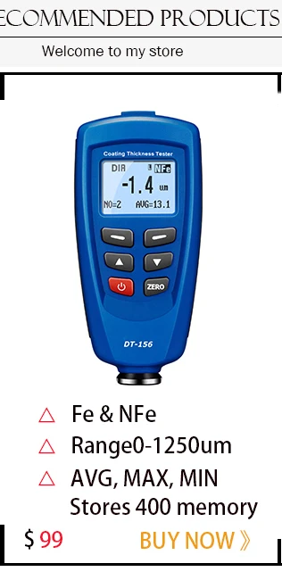 Medidor Tester 0 ~ 1250um com Embutido