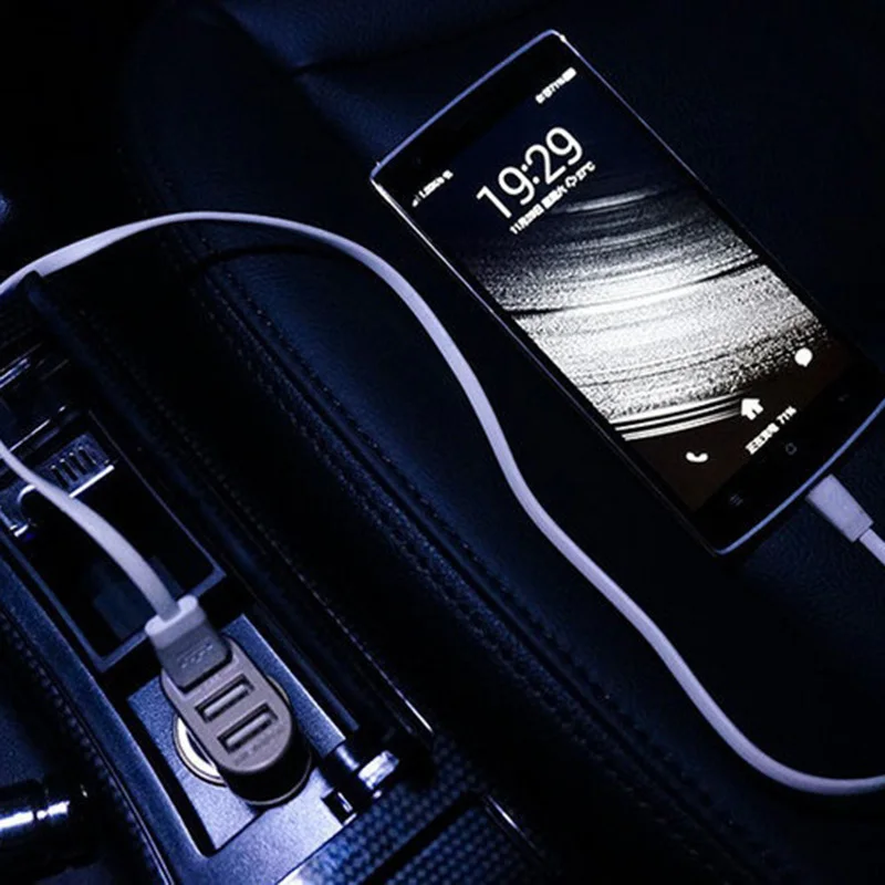 USB 3 порта универсальное автомобильное зарядное устройство 2.1A штекер Адаптер питания для авто gps мобильного телефона MP3 12 В автомобильные аксессуары Автомобильные электронные запчасти