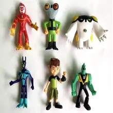 6pcs/Set Ben 10 PVC Figure Set Toy Ben10 Action Toy Figures Gift For Children Birthday Present