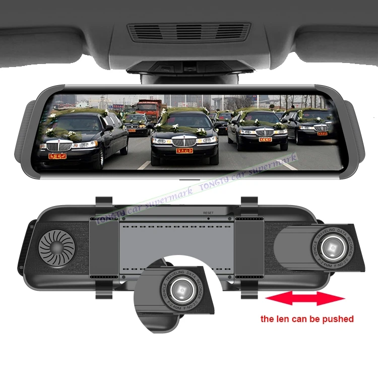 4G Mirror DVR 9.66" IPS Touch Android 5.1 ADAS GPS FHD 1080P WIFI auto ...