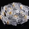 25 pcs Or plaqué RJ45 Net Réseau Modulaire Plug Cat5 CAT5e Connecteur Nouveau Z17 Drop ship ► Photo 1/6