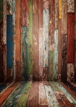 

Faux Colour Vintage Natural Real Hard Color Wood backdrops Vinyl cloth High quality Computer print party Backgrounds
