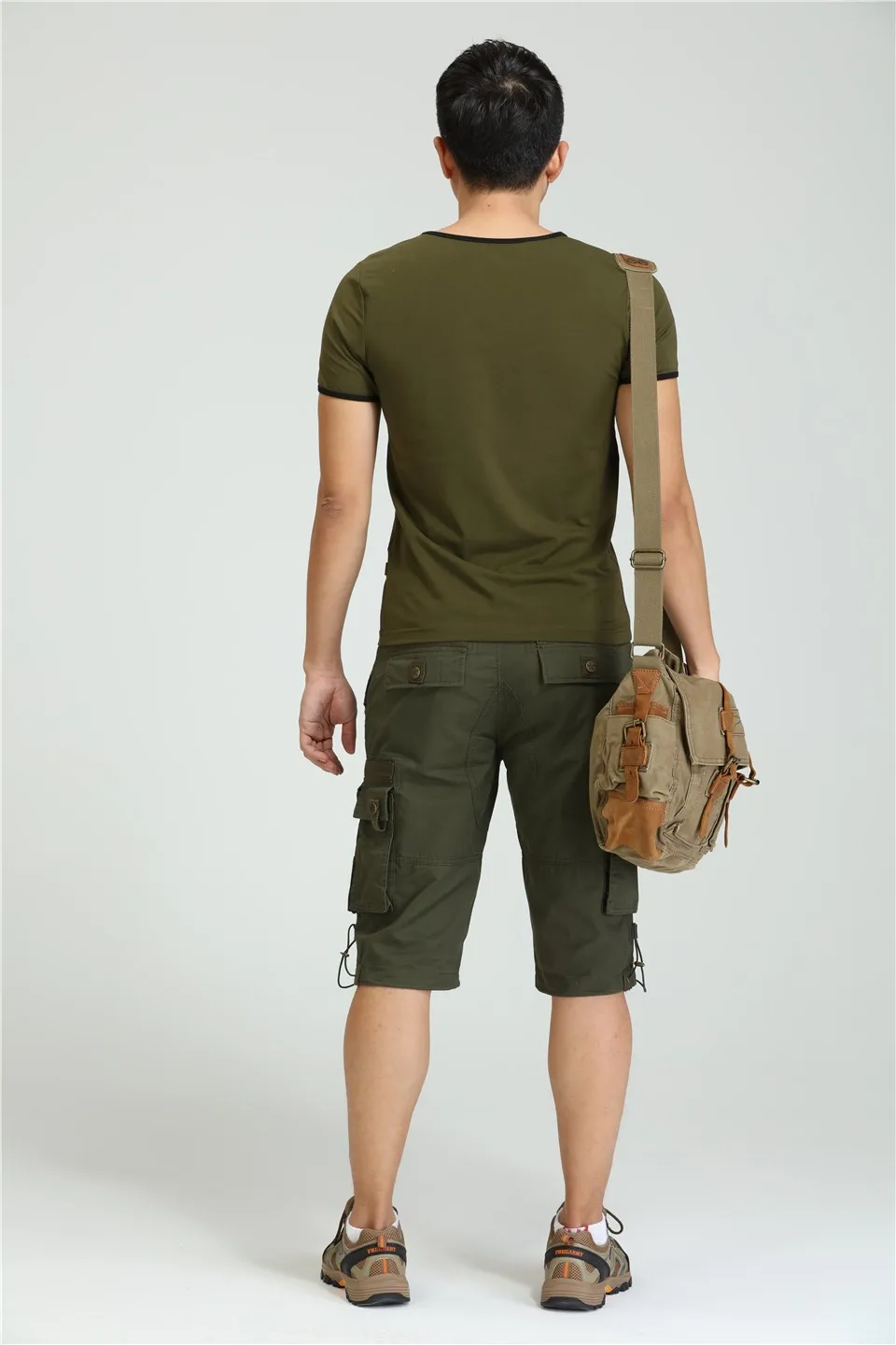 Брендовые новые мужские военные карго шорты, армейский зеленый цвет, большие карманы, украшения, мужские повседневные шорты, мужская одежда MK-7105A