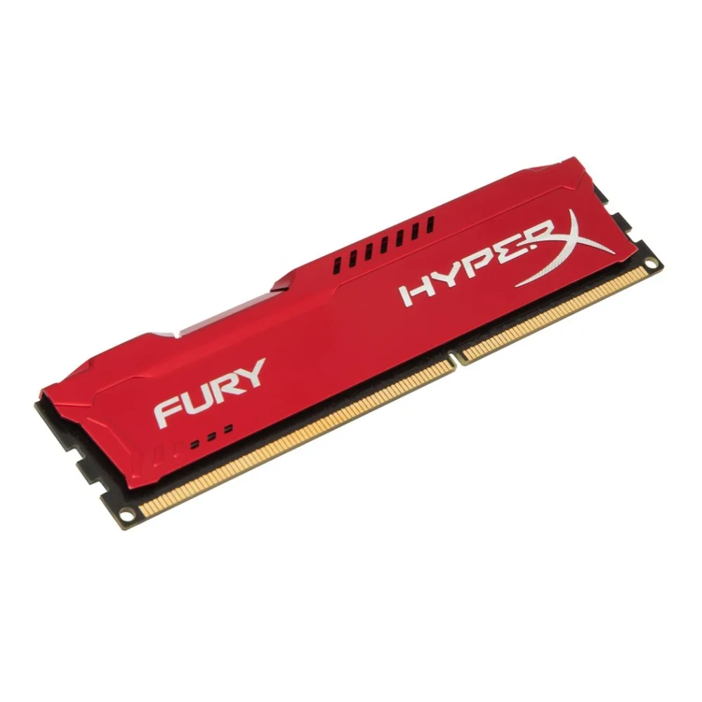 

HyperX FURY Red 4GB 1866MHz DDR3, 4 GB, 1 x 4 GB, DDR3, 1866 MHz, 240-pin DIMM, Rojo