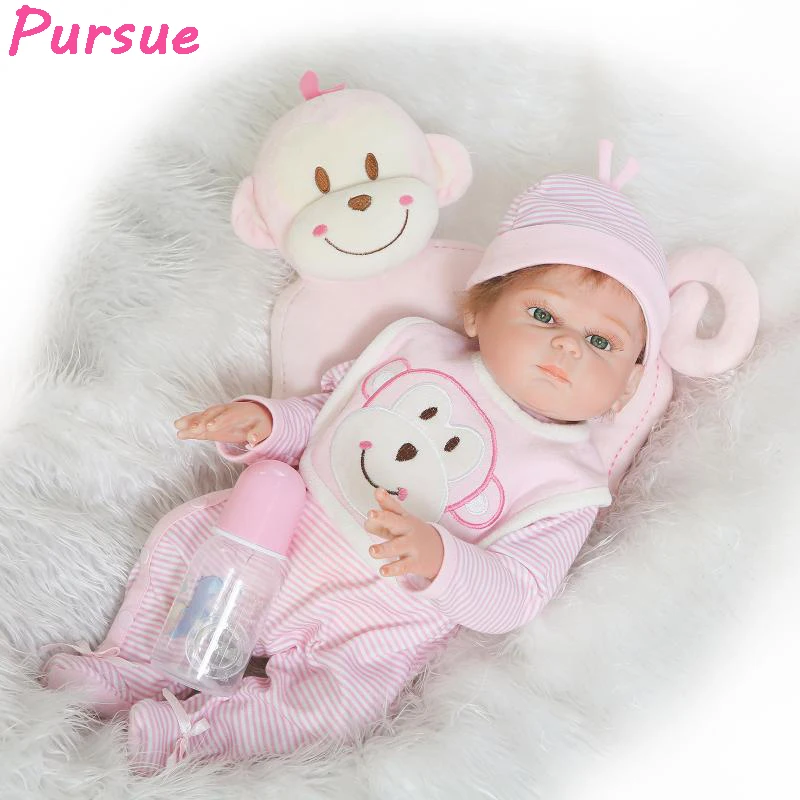 

Pursue 52 cm Soft Vinyl Reborn Babies Lifelike Reborn Toddler Baby Dolls Full Body Silicone Reborn Baby Dolls Toys for Children