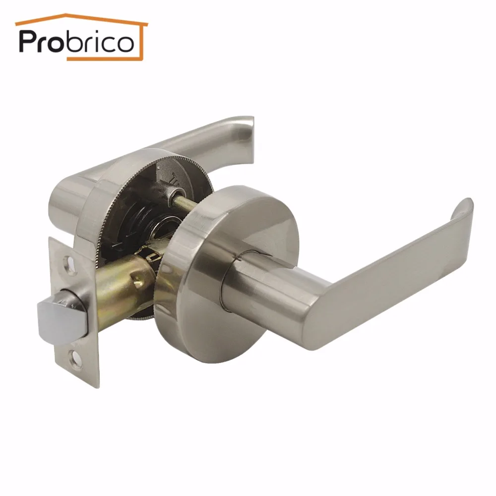 Probrico Brushed Nickel Door Handles For Interior Doors