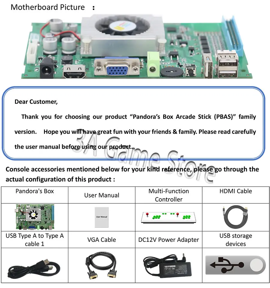 Pandora box 6 1300 в 1 аркадная игровая консоль контроллер может добавить 3000 игр fba mame ps1 3d tekken Mortal kombat