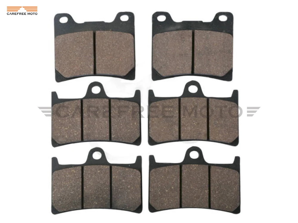 

6 Pcs Semi-Metallic Motorcycle Front Rear Brake Pads Brake Disks Case for YAMAHA BT1100 BT 1100 BULLDOG 2002-2017