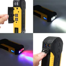 12 V автомобиль Батарея Зарядное устройство автомобиль скачок стартер Мощность Дополнительный внешний аккумулятор с 4USB и компас