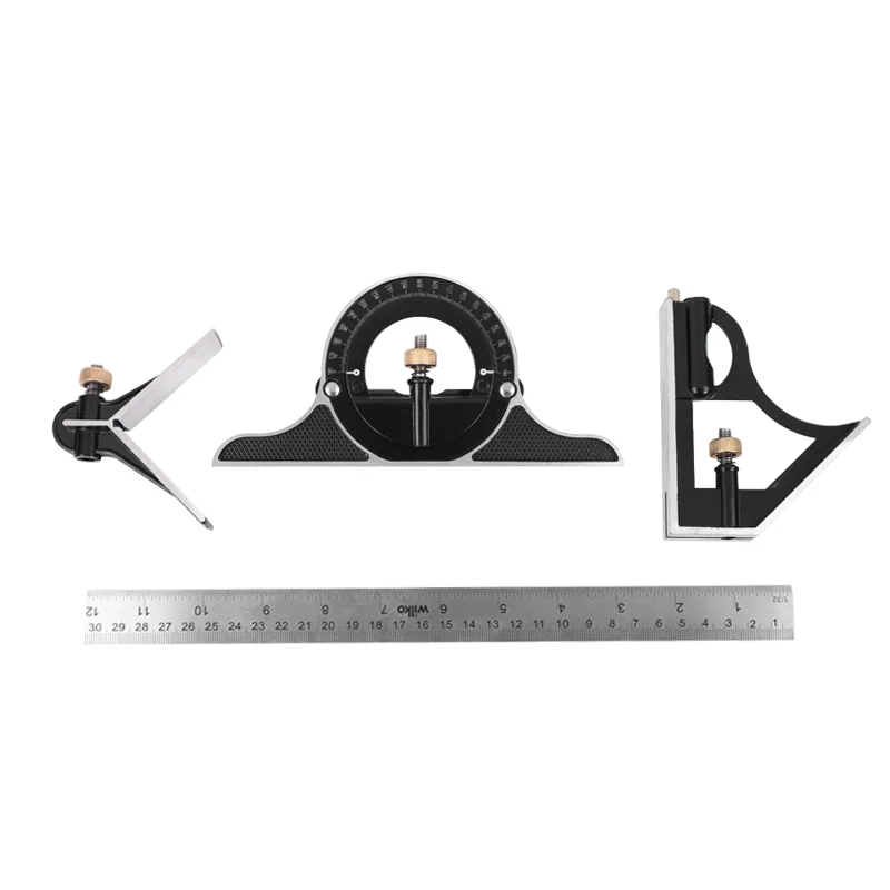 Buy 3 In1 Adjustable Ruler Multi Combination Square Angle Finder Protractor