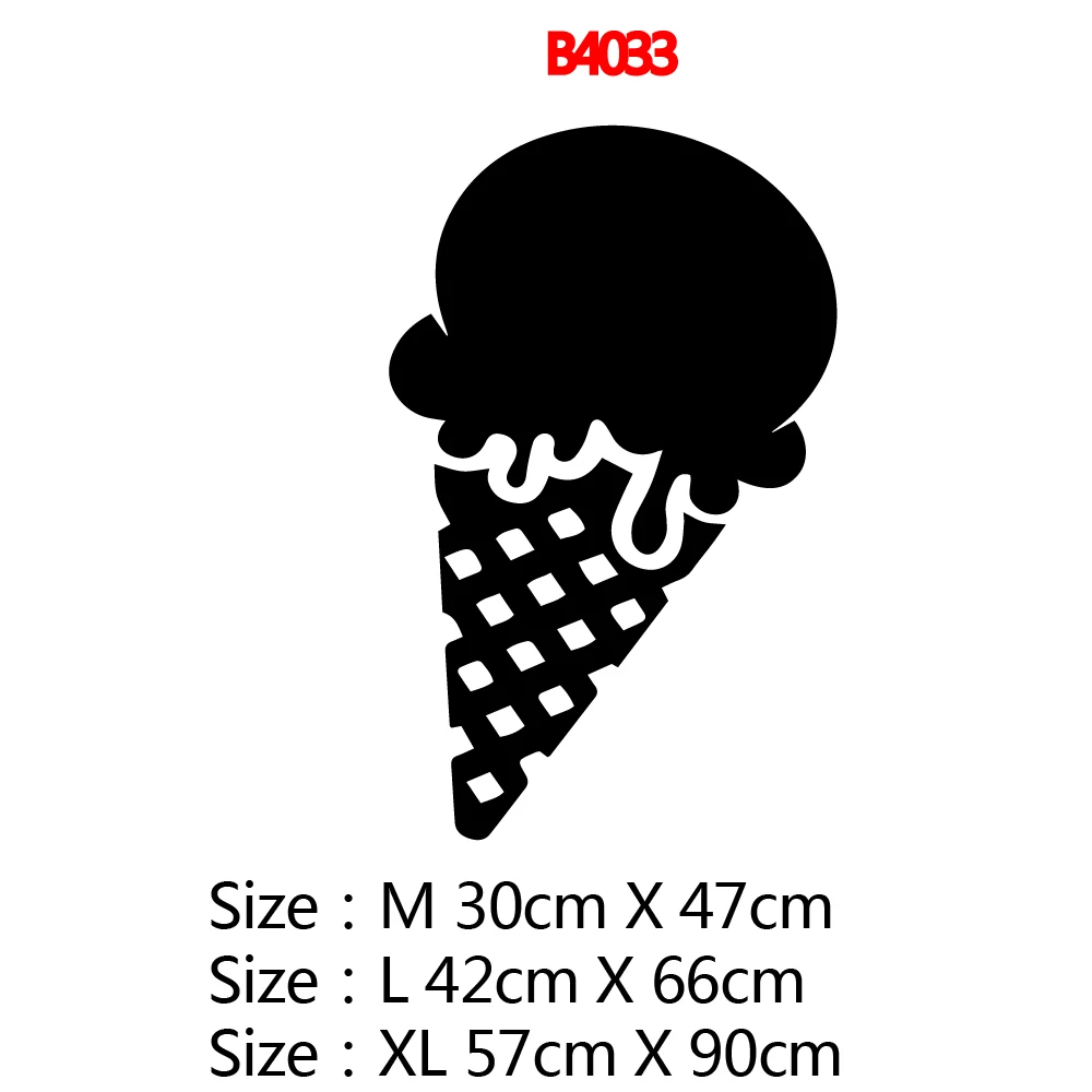 Hot Sale ice cream Decal Home Decor Vinyl Wall Stickers For Kitchen Room Pvc Wall Decals Commercial Art Decals vinilo cocina