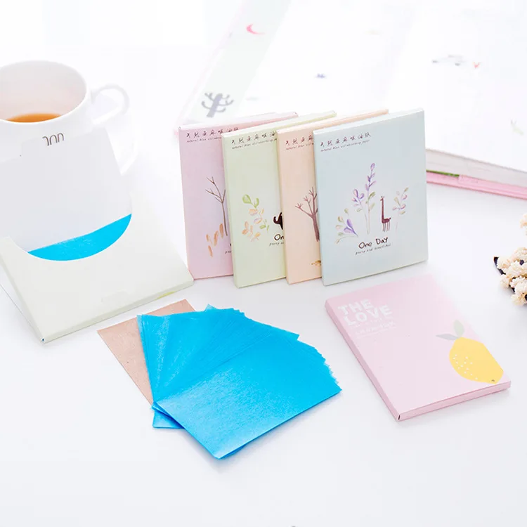 

Make Up Facial Face Clean Oil Absorbing Blotting Papers Beauty Tools Pattern Random
