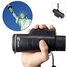 Hot sale Day&Night Vision 40X60  Portable Focus Zoom Travelling HD Optical Lens Monocular Hunting Camping Hiking Telescope