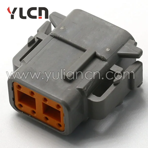 

8 pin female waterproof auto wire harness connector with terminal and seal DTM06-8S
