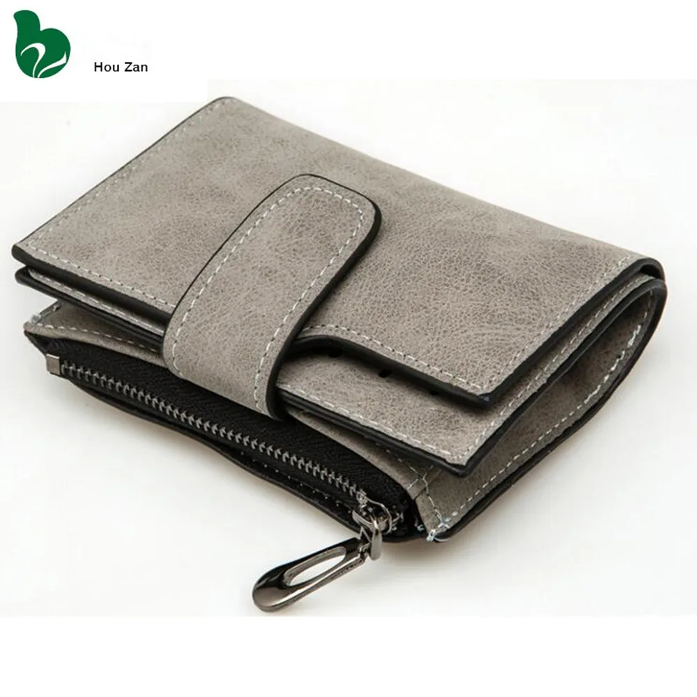 

Vintage Small Leather Wallets Women Fashion Zipper Portfolio Coin Pocket Perse Ladies Female Purse Clutch Money Bag Walet Cuzdan