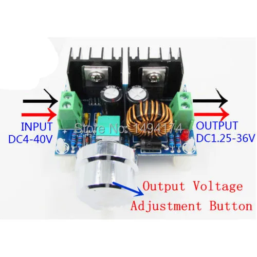 WQScosea Q8S 274 DC понижающий преобразователь 4V 40V до 1 25 V 36V 8A 200W Step Down Модуль для